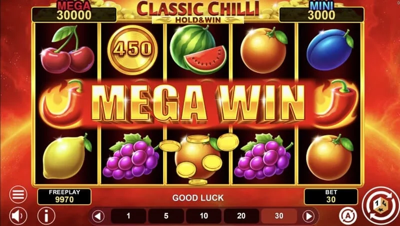 Classic Chilli Hold & Win – laimėjimo kombinacija 243 būdais